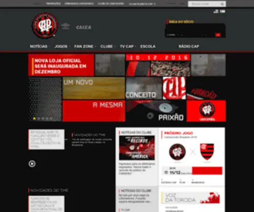 Atleticoparanaense.com(Clube Atlético Paranaense) Screenshot
