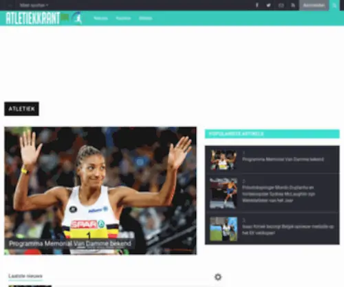 Atletiekkrant.be(Het laatste atletieknieuws) Screenshot