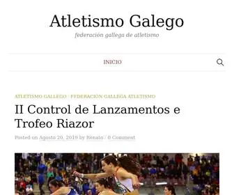 Atletismogalego.com(Federación) Screenshot