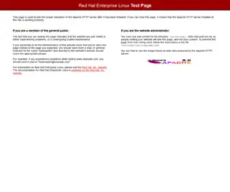 Atlink.jp(Test Page for the Apache HTTP Server on Red Hat Enterprise Linux) Screenshot