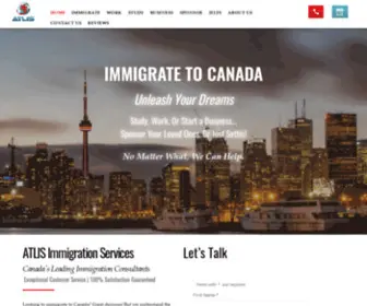 Atlisimmigration.com(ATLIS Immigration) Screenshot