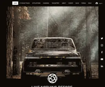 Atlismotorvehicles.com(Electric Pickup Truck) Screenshot