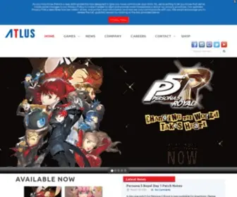 Atlus.com(ATLUS Official website) Screenshot