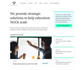 Atma.org.in(An accelerator of NGOs in education) Screenshot