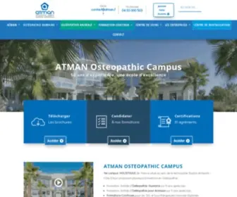 Atman.fr(École d'Ostéopathie Atman) Screenshot