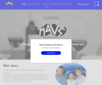 Atmavs.com.au(Mavs Greek Restaurant) Screenshot