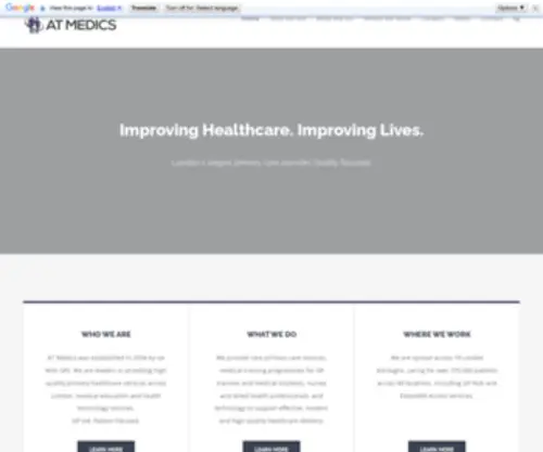 Atmedics.org.uk(AT Medics) Screenshot