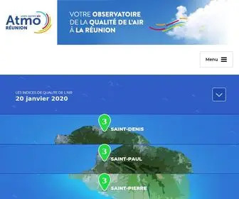 Atmo-Reunion.net(Atmo Réunion) Screenshot