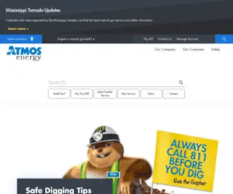 Atmosenergy.com(Atmos Energy) Screenshot