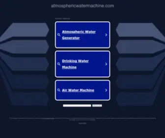 Atmosphericwatermachine.com(atmosphericwatermachine) Screenshot