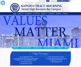 Atmourningsharks.org(Alonzo And Tracy Mourning Senior High Biscayne Bay Campus) Screenshot