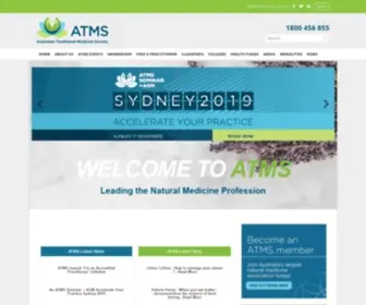 ATMS.com.au(Australian Traditional Medicine Society) Screenshot