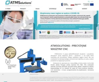 Atmsolutions.pl(Producent i dystrybutor maszyn CNC) Screenshot