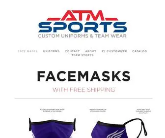 Atmsports.com(ATM SPORTS UNIFORMS) Screenshot