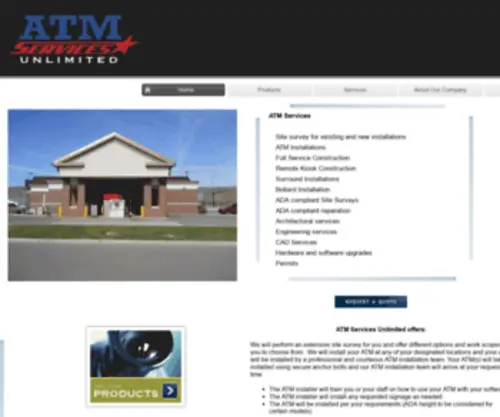 Atmsu.com(Home of ATM Services Unlimited) Screenshot