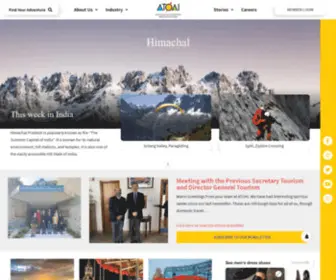 Atoai.org.in(Adventure Tour Operators Association of India (ATOAI)) Screenshot