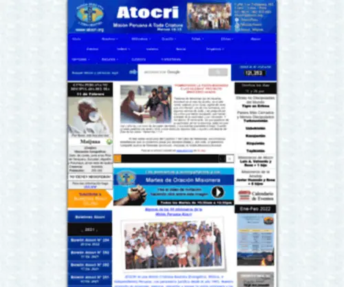 Atocri.org(Misión Peruana a Toda Criatura) Screenshot