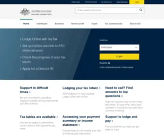 Ato.gov.au(The ATO is the Government’s principal revenue collection agency. Our role) Screenshot