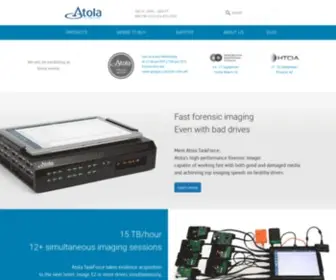 Atola.com(Forensic hardware imaging tools designed to work with good and bad hard drives) Screenshot