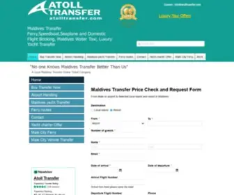 Atolltransfer.com(Maldives Transfer) Screenshot
