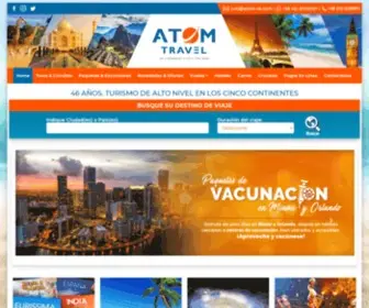 Atom-Online.com(Servicios turísticos de alto nivel en el mundo) Screenshot