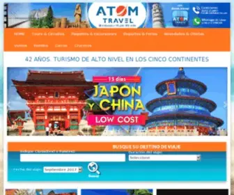 Atom-VE.com(Servicios turísticos de alto nivel en el mundo) Screenshot