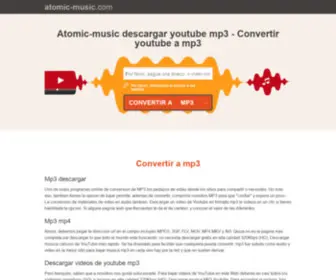 Atomic-Music.com(Atomic-music descargar youtube mp3) Screenshot