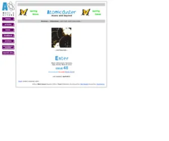 AtomiCDuster.com(Music interviews) Screenshot