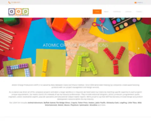Atomicorangeproductions.com(Atomic Orange Productions) Screenshot