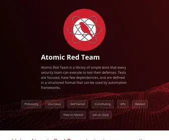 Atomicredteam.io(This site) Screenshot