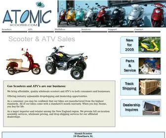 Atomicscooter.com(Wholesale Gas Scooters) Screenshot