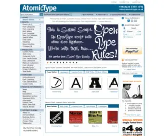 Atomictype.co.uk(Atomictype) Screenshot