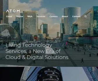 Atominc.com(Leading Cloud & Digital Transformations) Screenshot