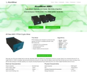 Atomminer.com(AtomMiner) Screenshot