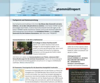 Atommuellreport.de(Atommuellreport) Screenshot