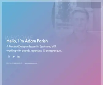 Atomparish.com(Adam Parish // Product Designer) Screenshot