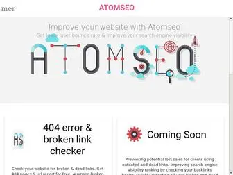 Atomseo.com(Improve your website with Atomseo applications) Screenshot