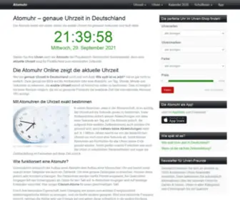 Atomuhr.de(Atomuhr Online) Screenshot