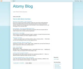 Atomyblog.com(Atomy Blog) Screenshot