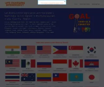 Atomyrisinggroup.com(Atomy) Screenshot