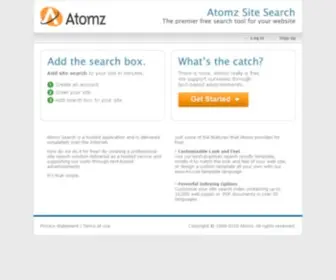 Atomz.com(Atomz site search) Screenshot