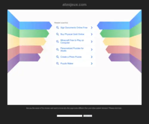Atoojeux.com(atoojeux) Screenshot