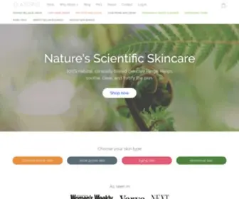 Atopis.com(Our scientifically proven organic skin care range) Screenshot