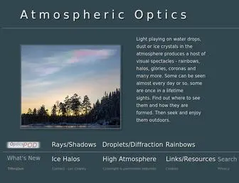 Atoptics.co.uk(Atmospheric Optics) Screenshot