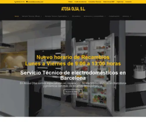 Atosaolsa.com(Reparación de electrodomésticos en Barcelona) Screenshot