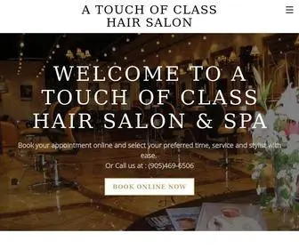 Atouchofclasshairsalon.ca(A Touch of Class Salon & Spa) Screenshot