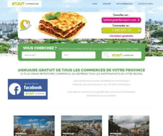 Atout-Commerces.be(Répertoire commercial sur Internet. Pour trouver tous les professionnels partout en Wallonie) Screenshot