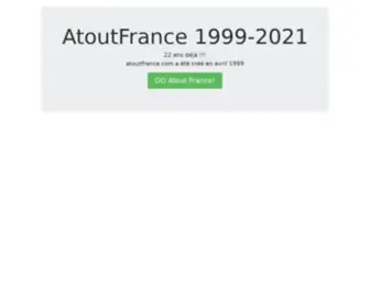 Atoutfrance.com(Atoutfrance 1999) Screenshot