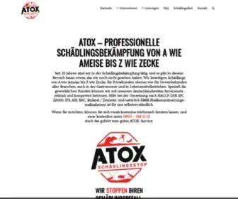 Atox-Schaedlingsbekaempfung.de(100% Diskret und schnell / Schädlingsbekämpfung) Screenshot