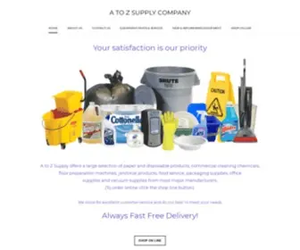 Atoz-Supply.com(A to Z Supply Company) Screenshot